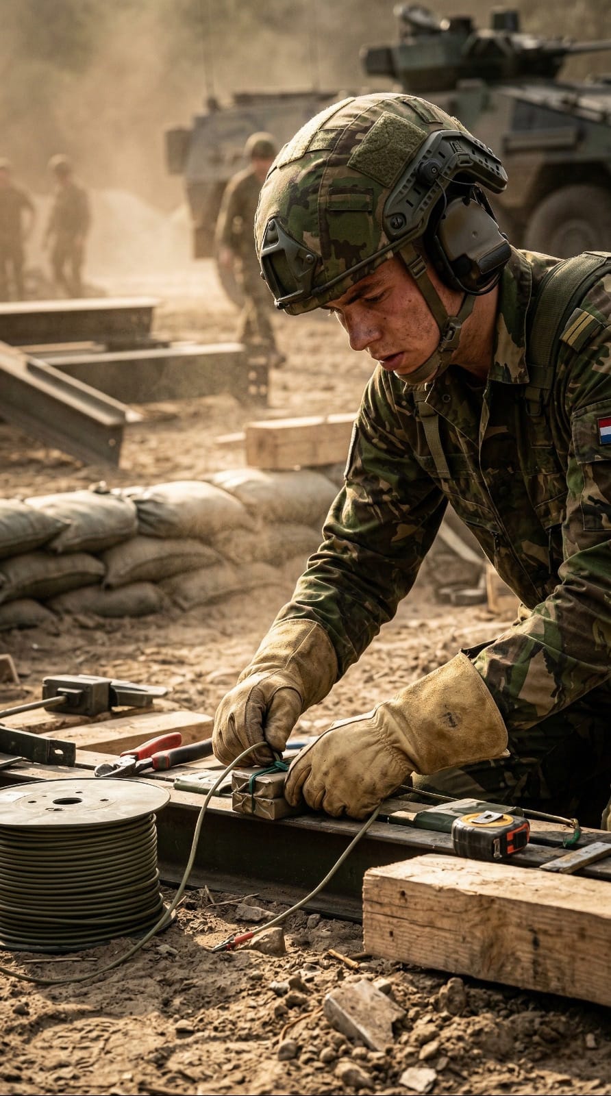 Geniepionier aan het werk