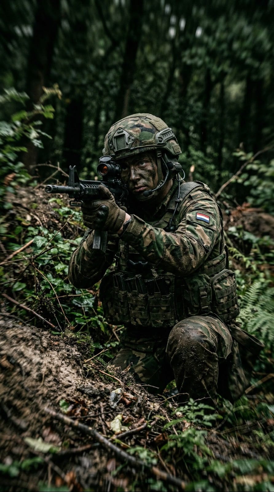 Infanterist in actie