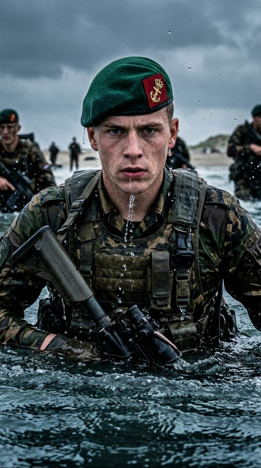 Marinier tijdens oefening